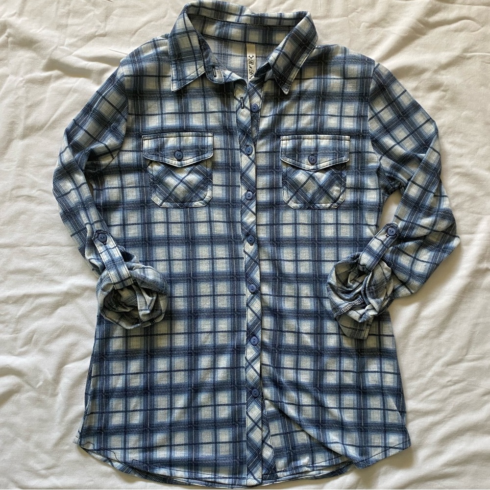 Women’s Plaid Button Down